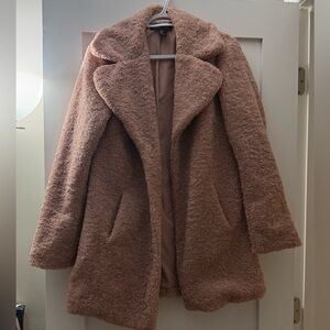Rachel Zoe Plush Brown Teddy Jacket